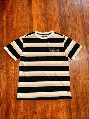 Welcome Men’s Small Zumiez Skater Striped T-Shirt
